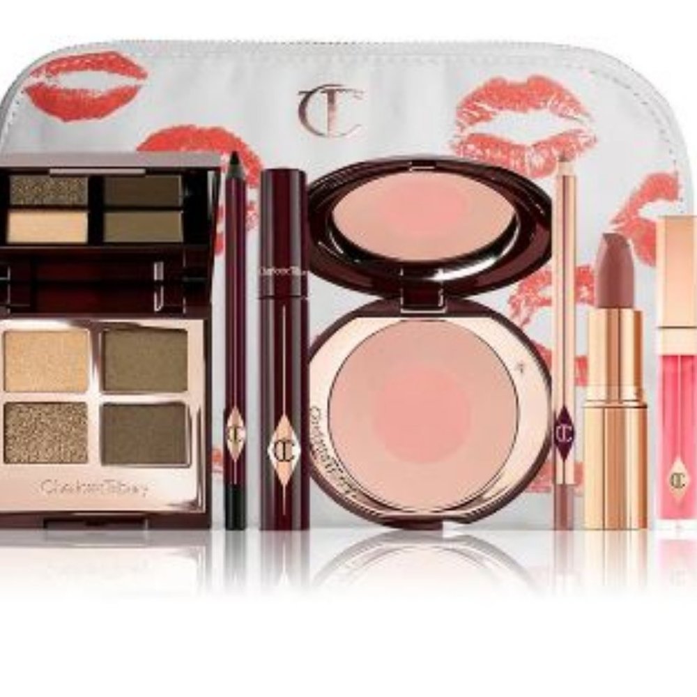 Charlotte Tilbury "The Rebel" Makeup Bag Gift Set Brand in Original Packaging
